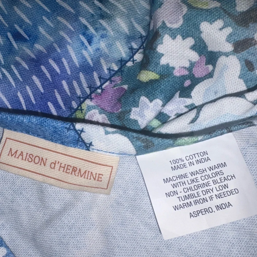 Maison d' Hermine 100% Cotton Apron Summer Blues Cooking Baking Kitchen Apron